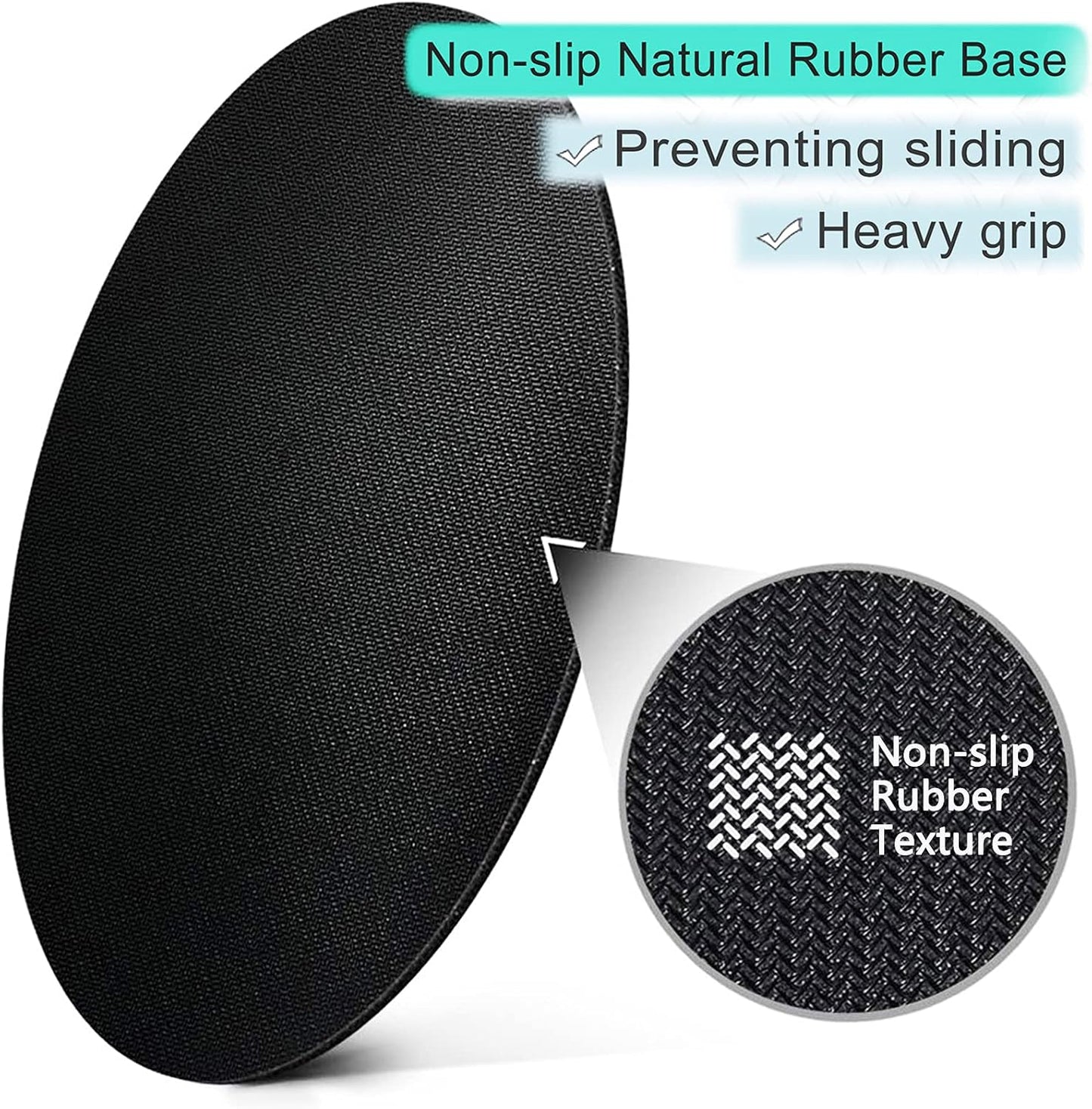 ITNRSIIET Round Mouse Pad with Stitched Edge Premium-Textured Waterproof Non-Slip Rubber Base Desktop Protection Mat Diameter 8.7 inches, Abstract Marble Texture