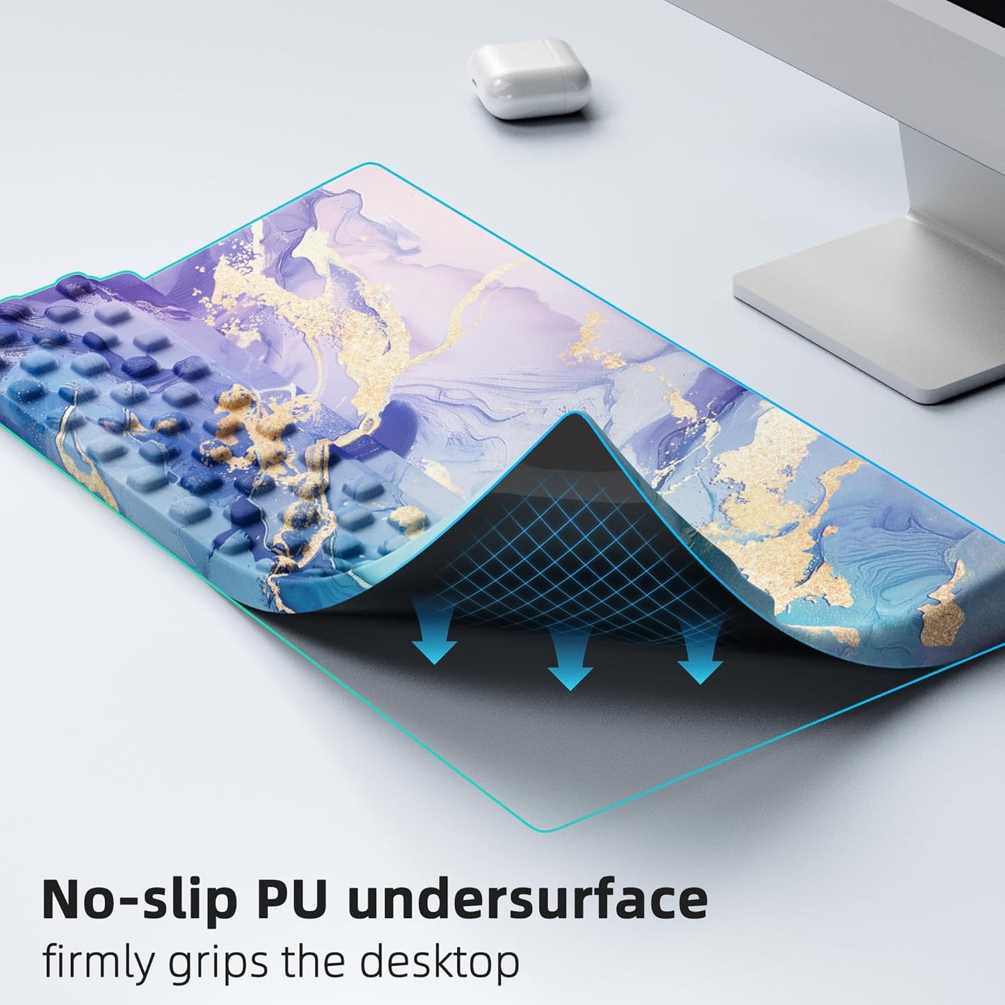 Ospelelf Computer Keyboard Stand Tilt with Wrist Rest, Comfy Ergonomic Keyboard Riser Holder for Desktop