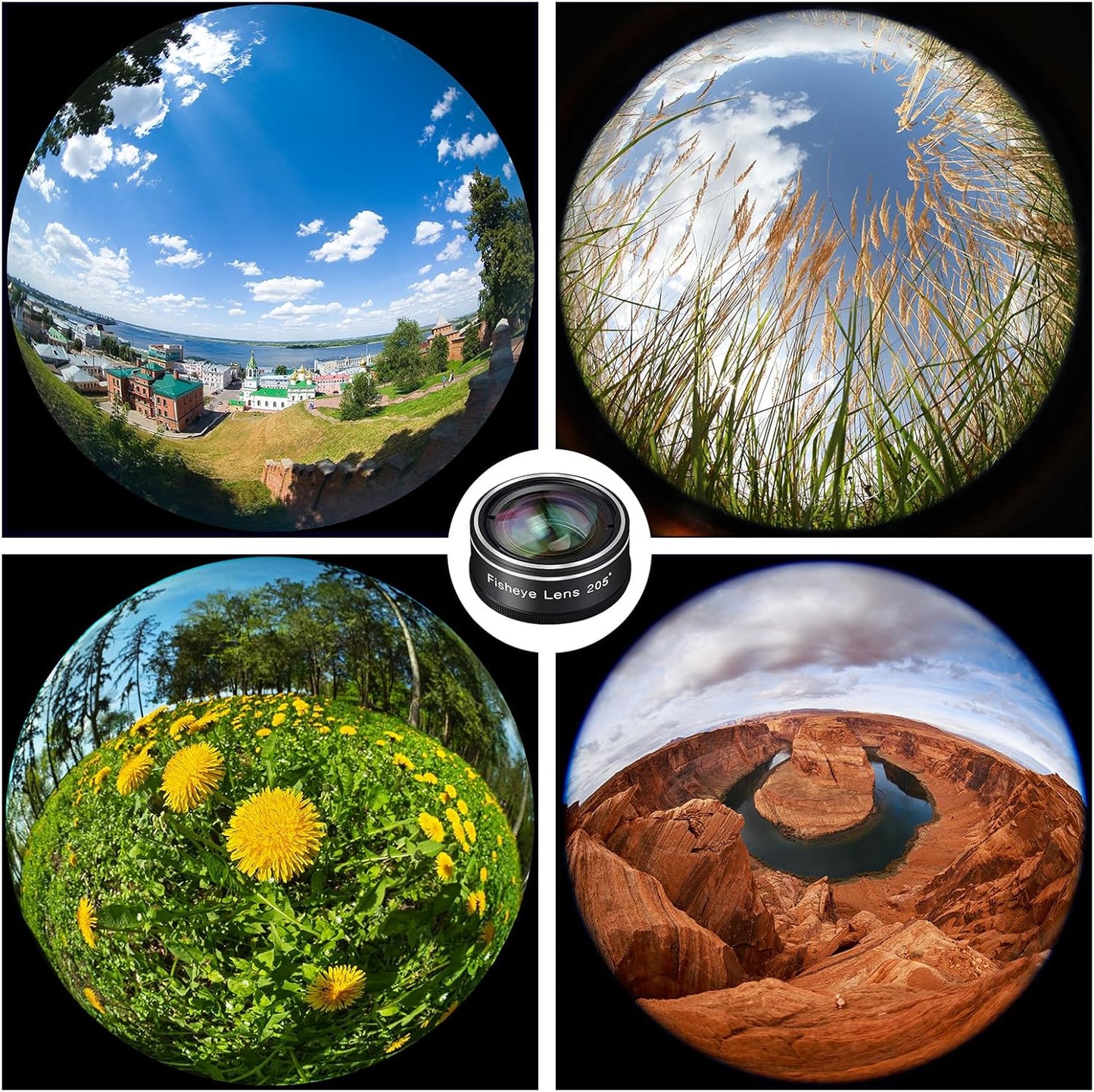 Phone Camera Lens, 198 Fisheye Lens + 120 Super Wide-Angle Lens + 20x Macro Lenses Camera Photography Accessories kit Gadgets for iPhone Samsung Android Smartphone