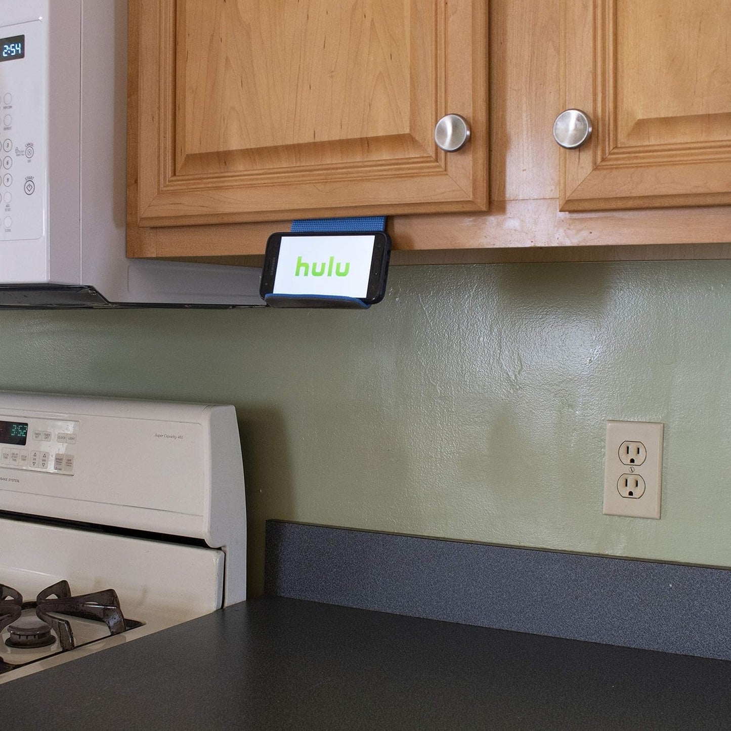 DTLgear Trek Stand Flexible Phone and Small Tablet Holder for Airplane, Office, Desk, Treadmill, Hotel, Kitchen, Plane Travel Essentials