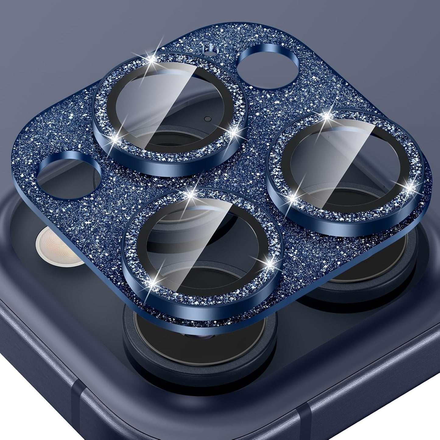 Tensea for iPhone 16 Pro/iPhone 16 Pro Max/iPhone 15 Pro/iPhone 15 Pro Max Camera Lens Protector, Metal Aluminum Alloy Tempered Glass Cover Camera Screen Protector Accessories, Case Friendly