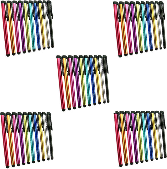 INNOLIFE Metal Stylus Touch Screen Pen Compatible with Apple iPhone 4 4S 5 5S 5C 6 6 Plus iPad Galaxy Tablet Smartphone PDA (50)