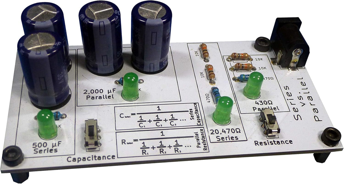 Full Set of 4 Electronics Learning Boards | Practice Soldering & Learn Electronics | Multiplexer, Resistance, Capacitance, and Series vs. Parallel