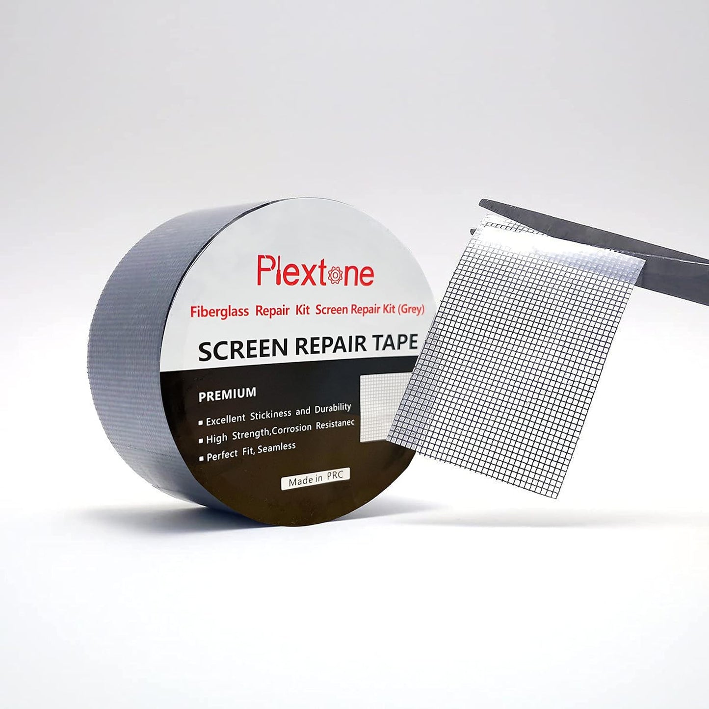 Window Screen Repair Kit Tape Fiberglass Repair Kit for Window Screen and Screen Door Tears Holes 3-Layer Strong Adhesive Window Screen Mesh Repair Waterproof Screen Repair Kit（2"×80"） Grey