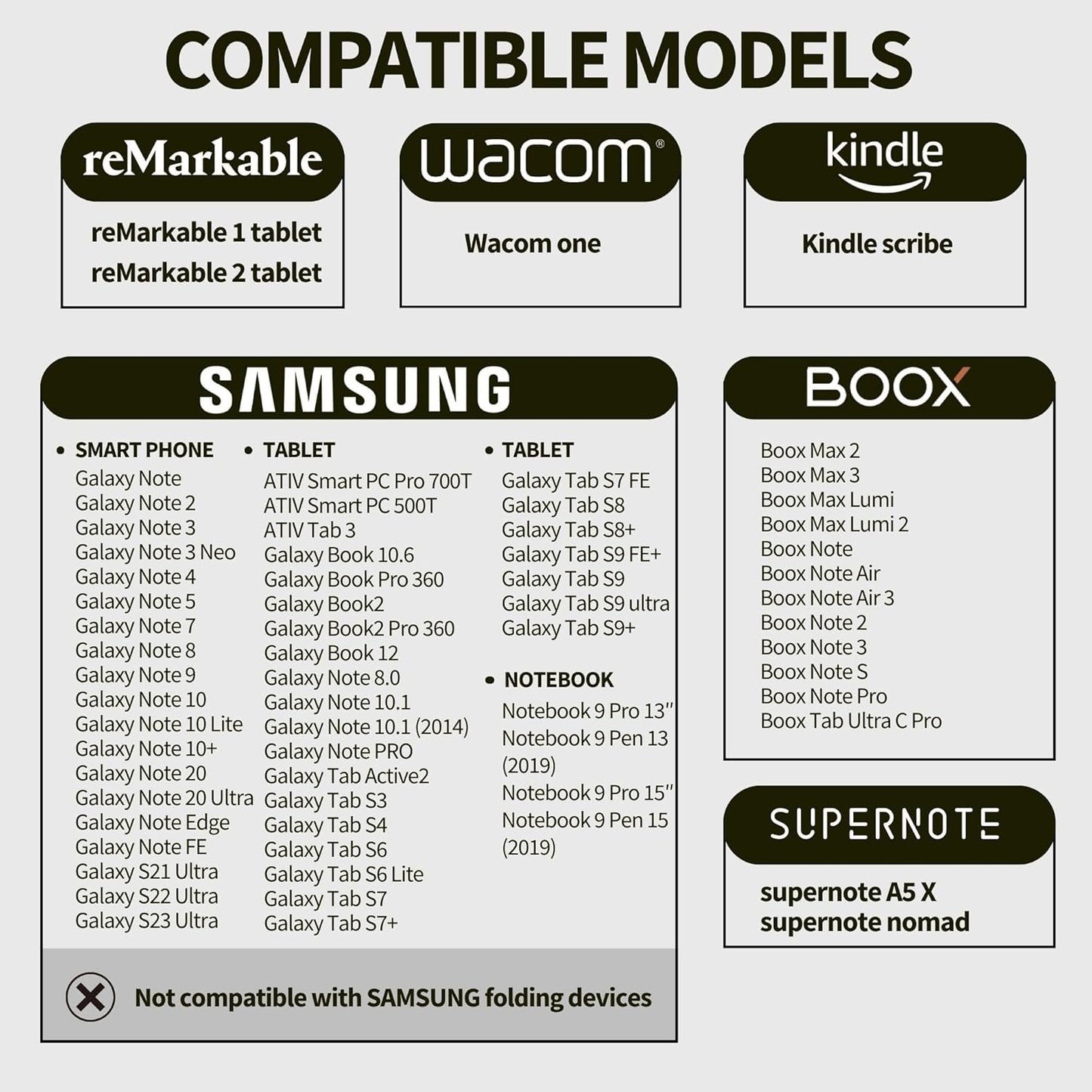 LuxoScribe, Marker Pen for Remarkable 2/Kindle Scribe/SuperNote Device. EMR Stylus Pen with Eraser, 4096 Pressure Sensitivity, Palm Rejection