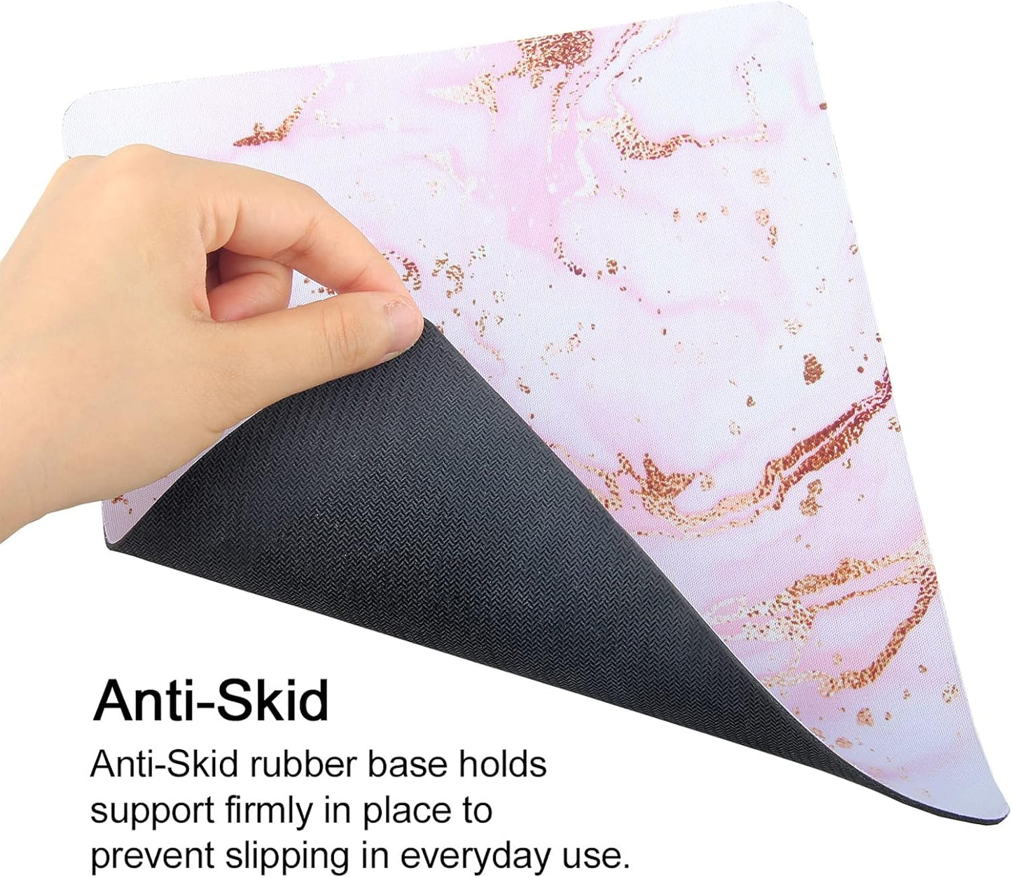 Mouse Pad, Gaming Mouse Pad, Non-Slip Rubber Base Mouse Mat with Designs for Laptop, Computer & Office, 9.5 x 7.9 x 0.12 inches (Marble 1)