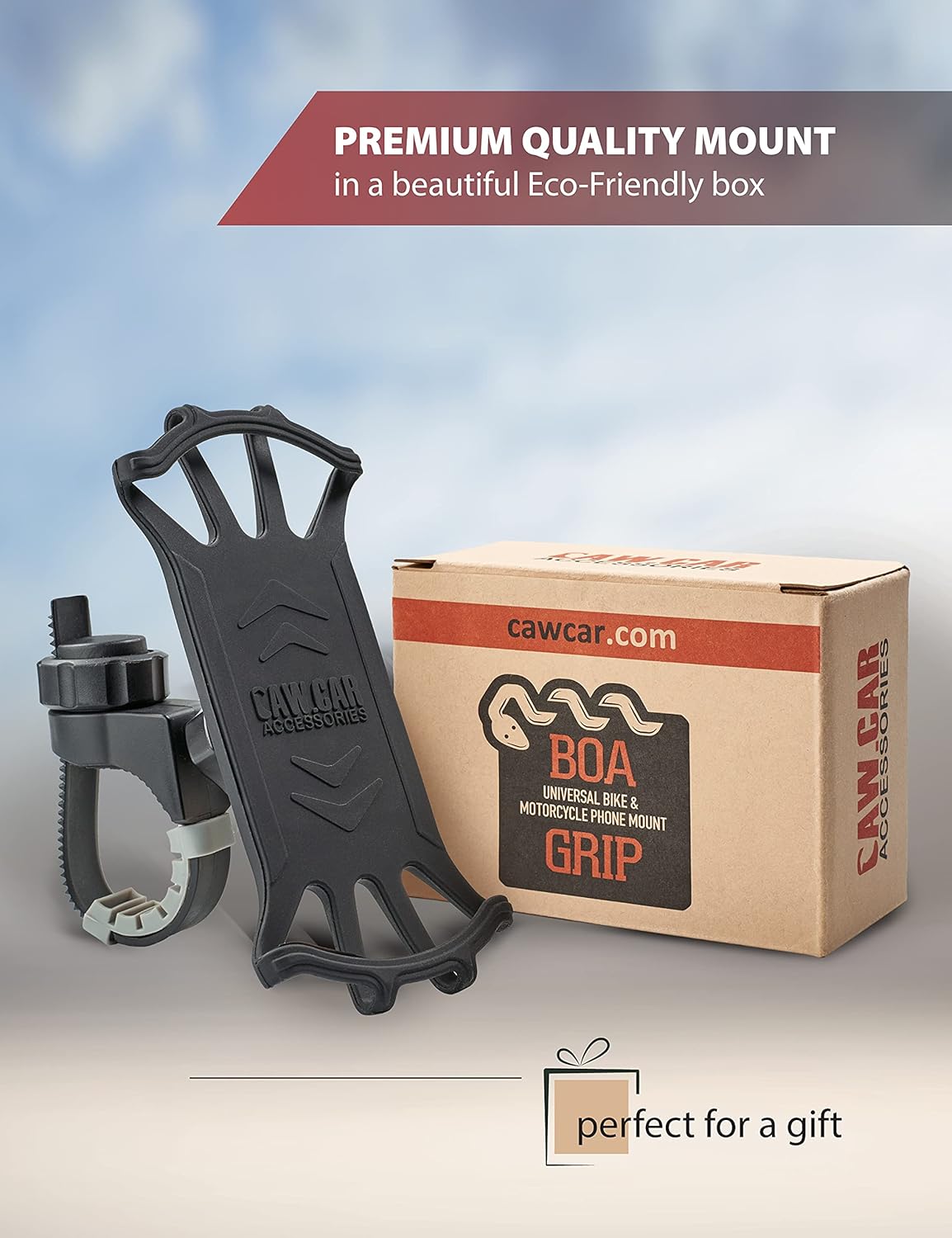 New 2025 Motorcycle & Bicycle Phone Mount - The Most Secure & Reliable Bike Phone Holder for iPhone, Samsung or Any Smartphone. Stress-Resistant and Highly Adjustable. +100 to Safeness & Comfort