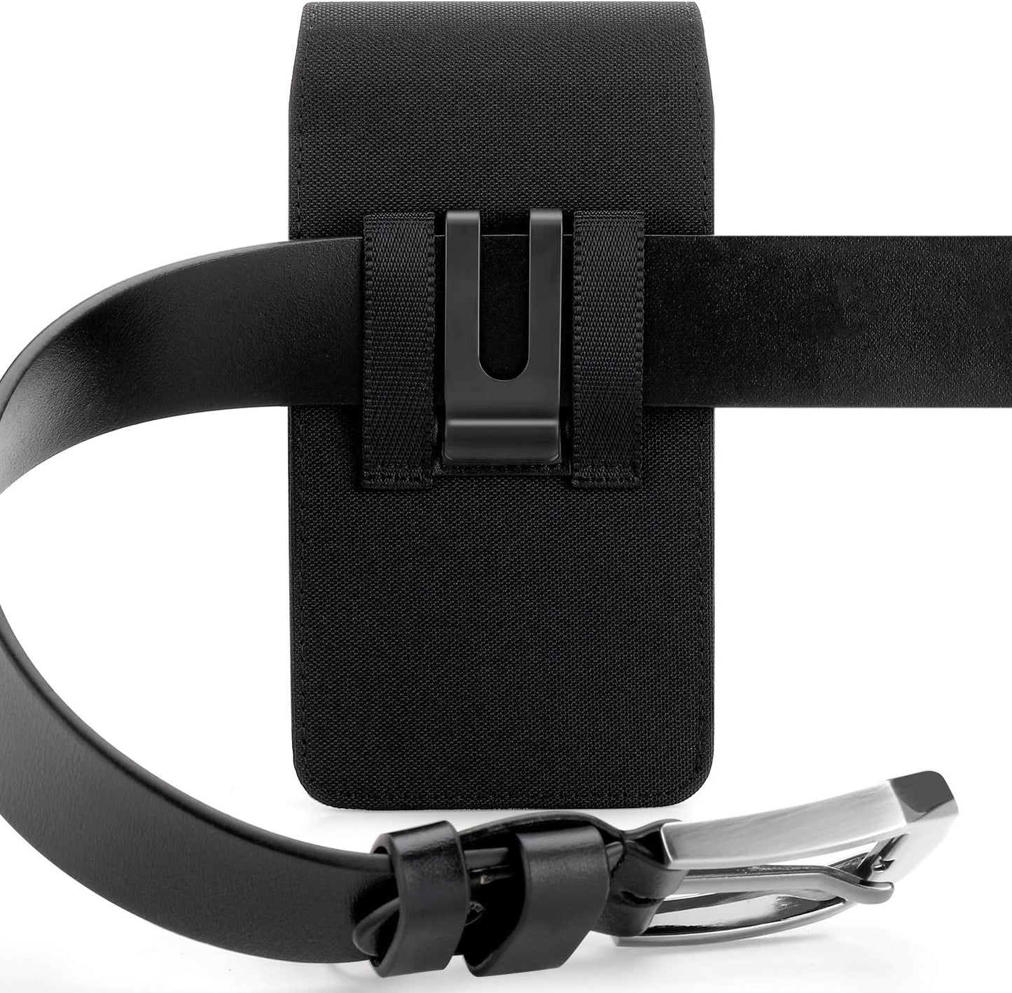 BECPLT Nylon for Galaxy S25 Ultra 5G S24/S23/S22/S21/S20 Ultra Belt Holster Black Cell Phone Holder Belt Clip Holster Case Phone Pouch