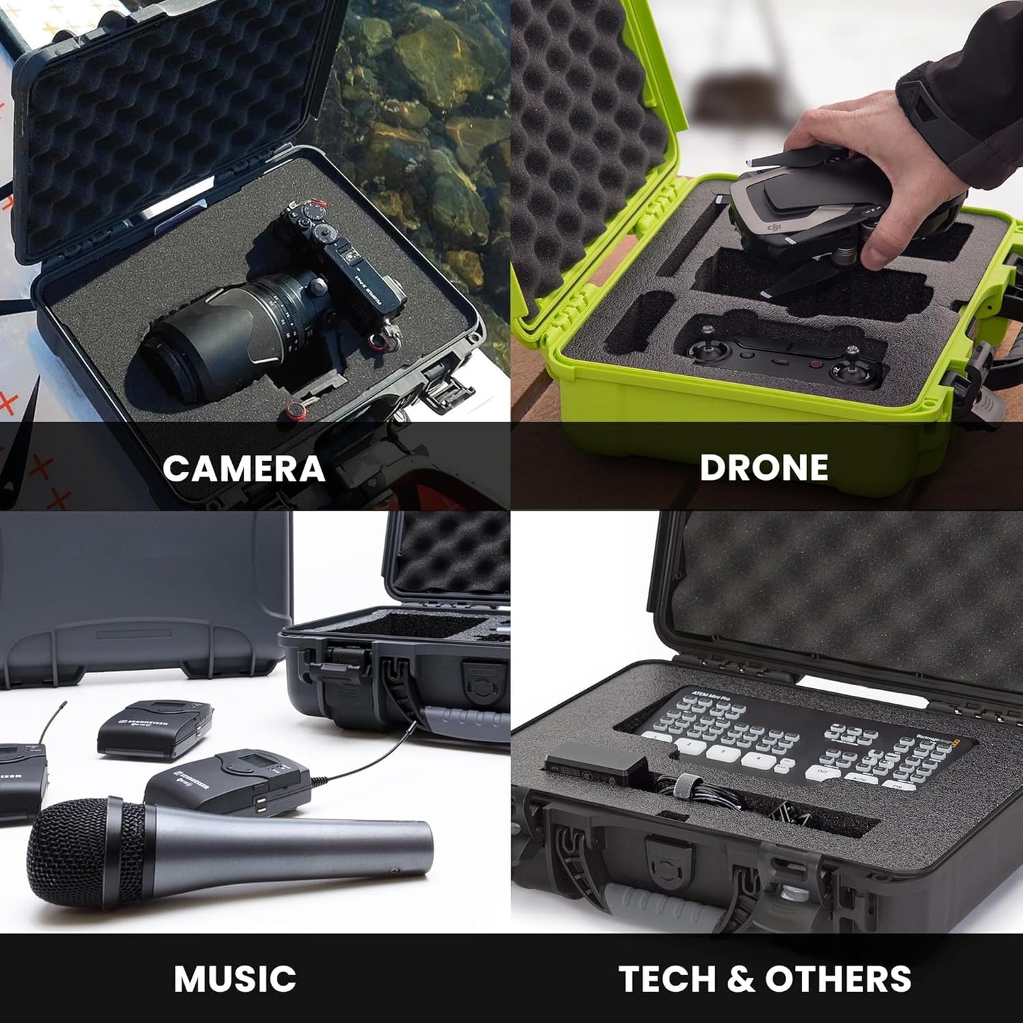 NANUK 910 Hard Case with Customizable Cubed Foam, IP67 Waterproof, Dustproof and Impact Resistant, 14.3” x 11.1” x 4.7”, Rugged Construction for Ultimate Protection, Made in Canada – Blue