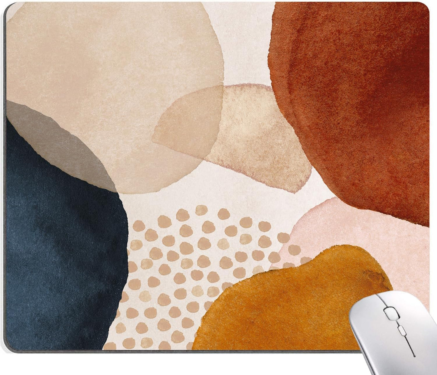 Mouse Pad, Modern Abstract Marble Mousepad, Cute Mouse Mat Waterproof Non-Slip Rubber Base Mouse Pads for Office Laptop Computer