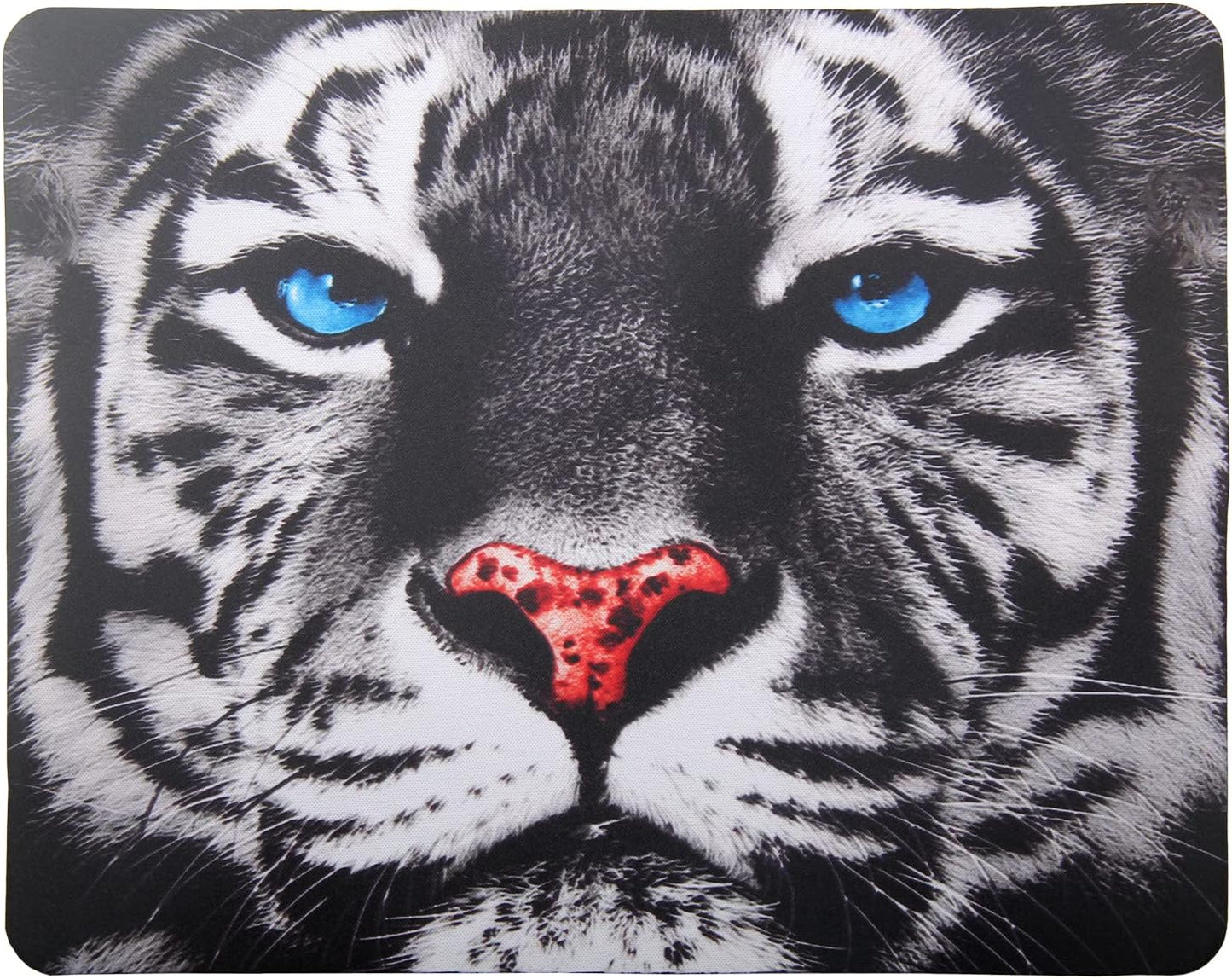 Mouse Pad, Gaming Mouse Pad, Non-Slip Rubber Base Mouse Mat with Designs for Laptop, Computer & Office, 9.5 x 7.9 x 0.12 inches (Tiger face)