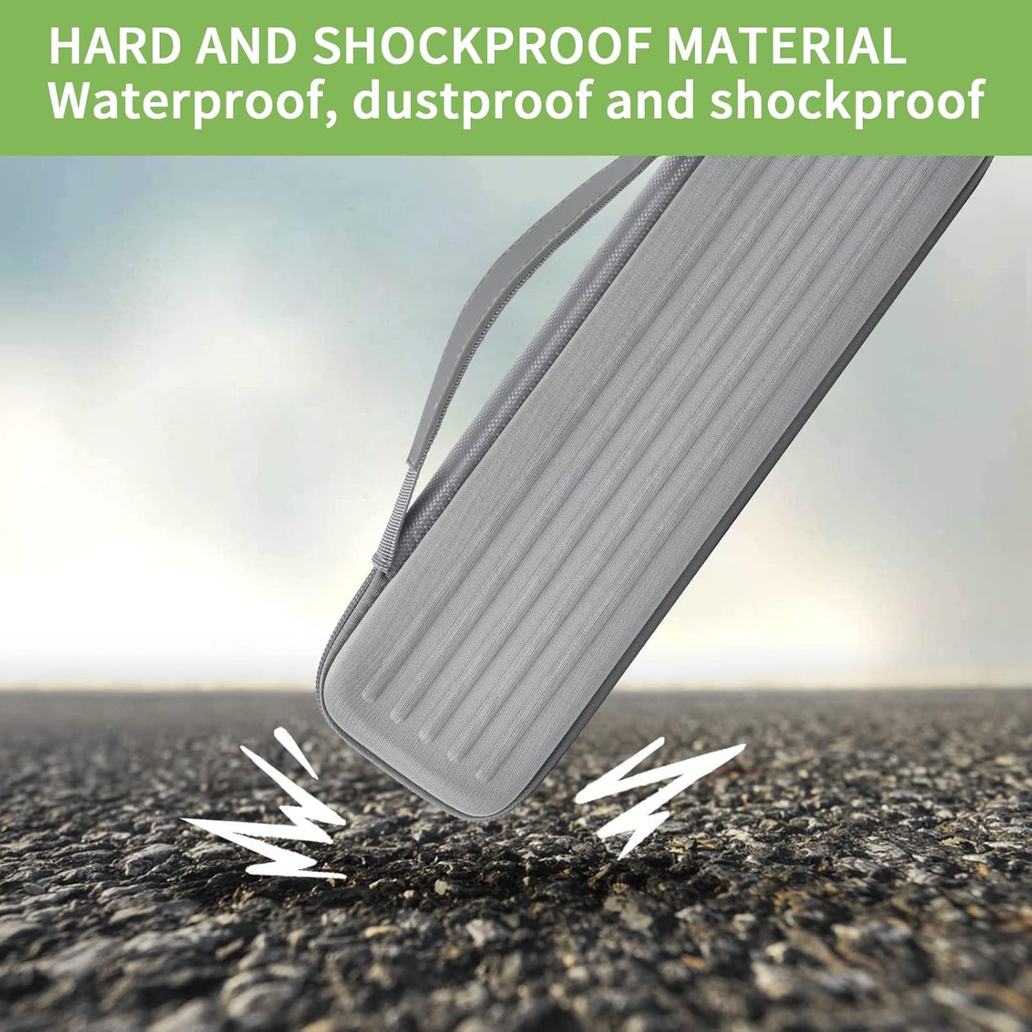 Case Compatible with Epson Workforce ES-50/ ES-60W/ ES-55R/ ES-65WR/ DS-30/ DS-70/ DS-80W Portable Sheet-Fed Document Scanner, Storage for Epson Scanner for PC and Mac- Grey (Box Only)