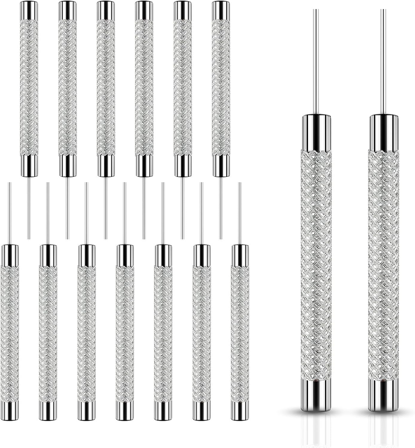 SIM Card Removal Pin, 15 Pcs SIM Card Tray Removal Tool Watch Chain Link Remover Pin Tools Smartphone Ejector Pins Needle Remover for All Models Cell Phone Ejector Opener