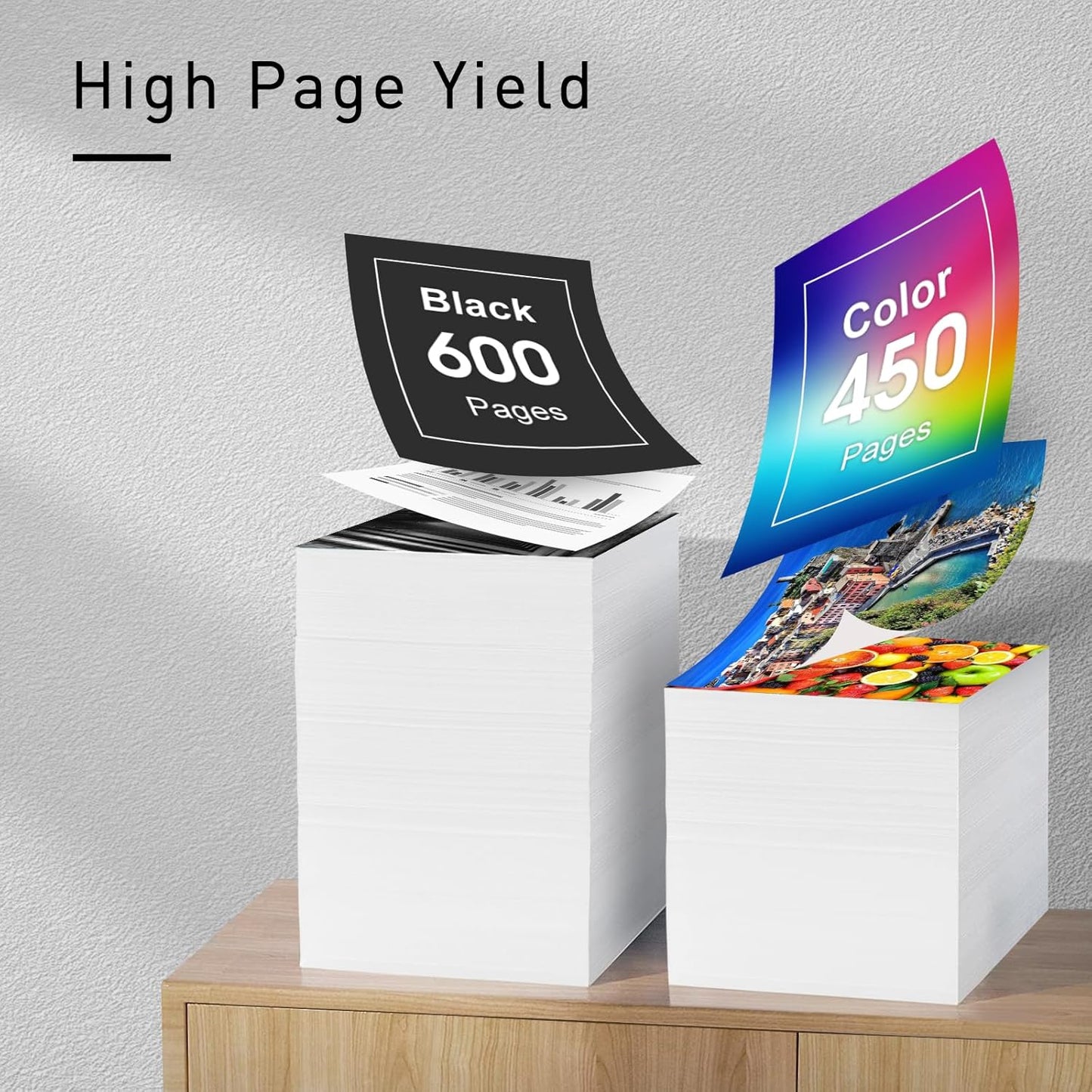 245XL 246XL Combo Pack Compatible for Canon Ink 245 and 246 Works with MX490 MX492 TR4520 TR4522 MG2500 MG2522 TS3100 TR4500 Printer PG245XL CL246XL (Black and Tri-Color)