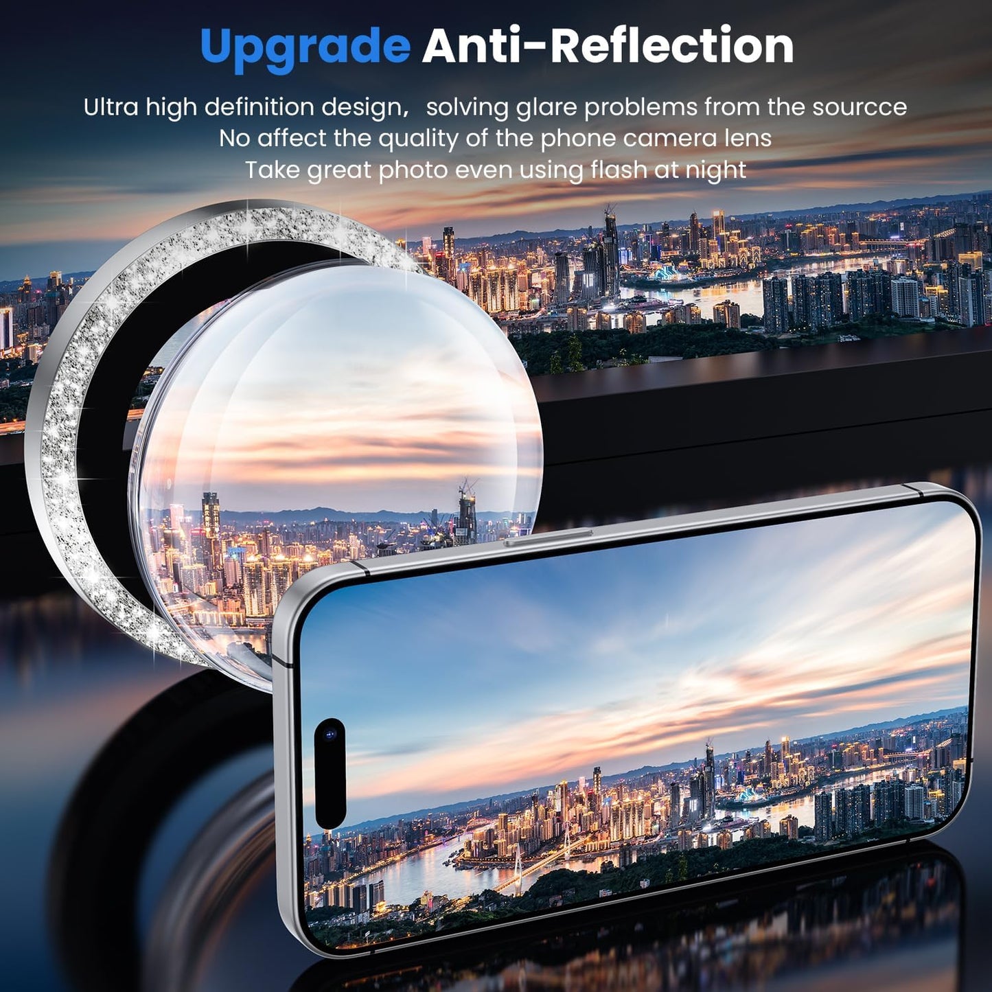 WSKEN for iPhone 16 Pro/iPhone 16 Pro Max Camera Lens Protector - [Original Shooting Model] Shatterproof Ultra HD Tempered Metal Glass Camera Screen Protector Cover Film Accessories