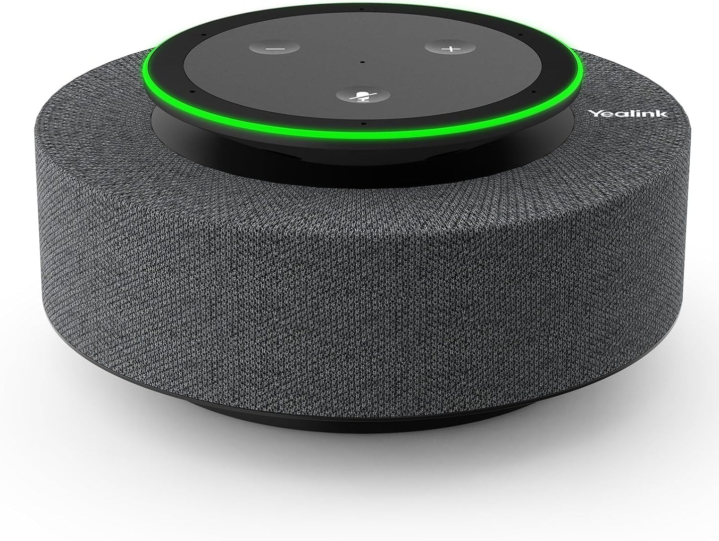 Yealink MSpeech USB Speakerphone with Teams Certificed 10 Microphone Arrays 19.6ft Pickup Radius 4W HD Full-Duplex Speaker with AEC for Medium-Sized Conference Room Microsoft AI Transcription