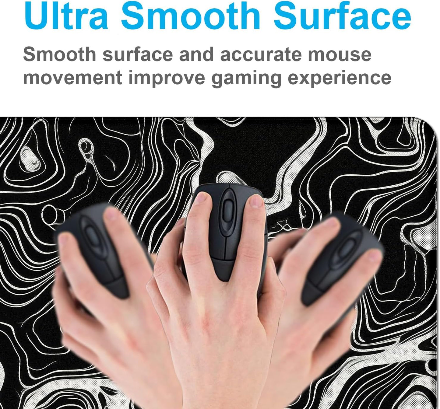 Minimalist Abstract Line XL Mouse Pad, Suitable for Home Office and Study Keyboard Mouse Pad 35.4 x 15.7 x 0.12 Inches