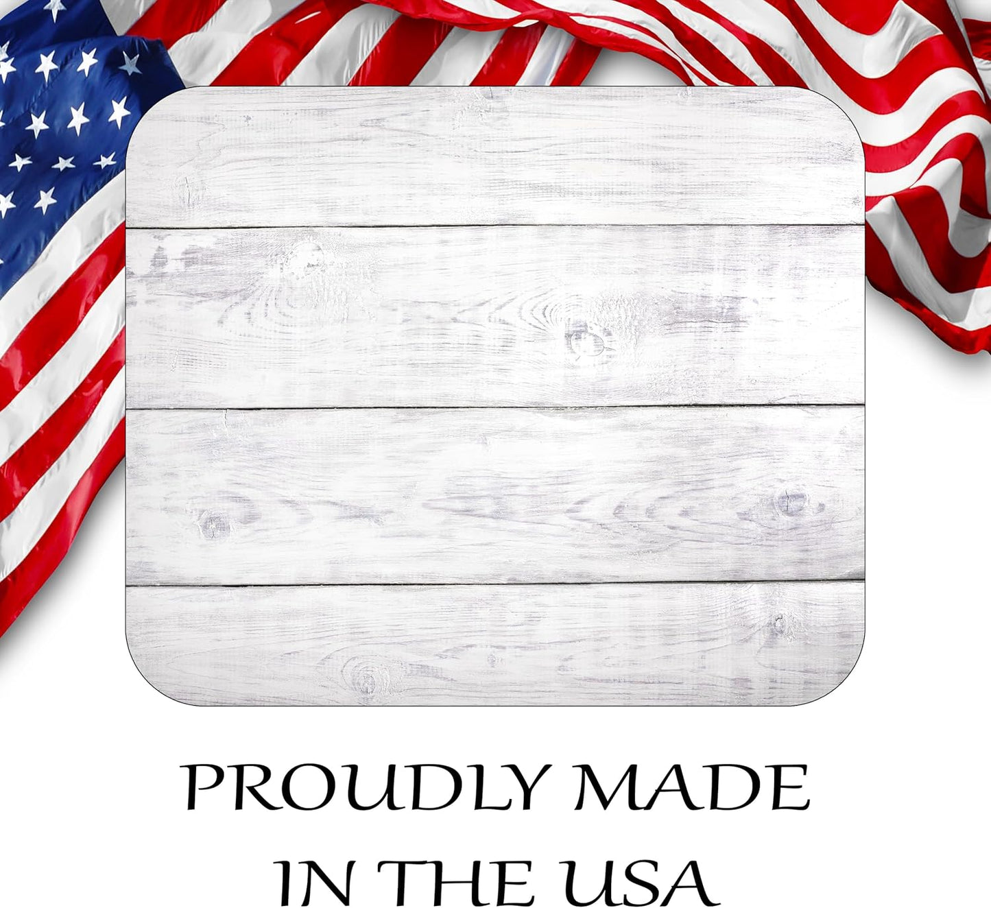 White Wood Decorative Colorful Mouse Pad Mat Mousepad for Desk Computer Laptop PC Gaming Home or Office Gift (White Wood MP67)