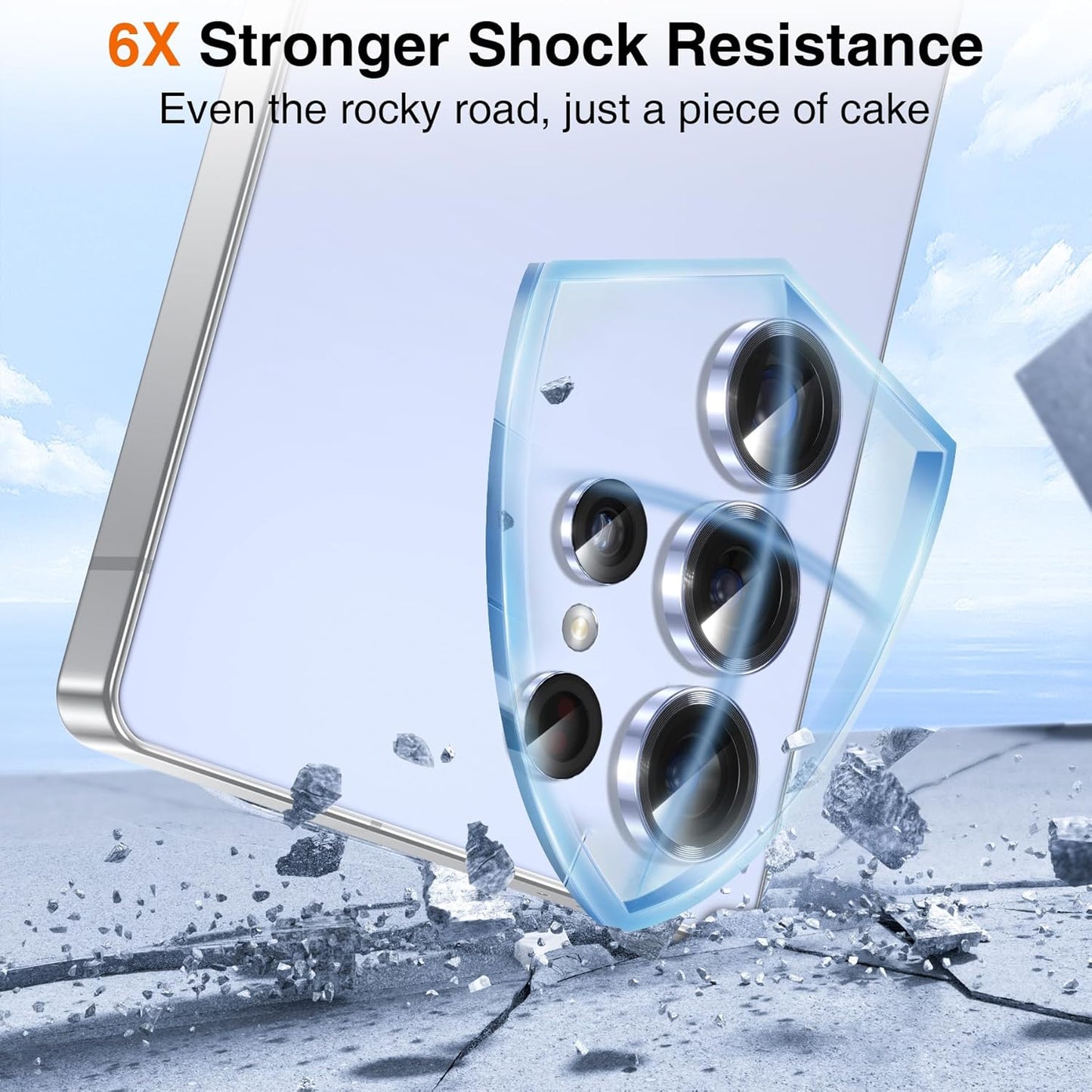 YWXTW [2025 Original Like for Samsung Galaxy S25 Ultra Camera Lens Protector, [Ultra-Thin & 6X Stronger] S25 Ultra Camera Lens Cover, 9H Tempered Glass Upgraded Metal Edging(Titanium Blue)