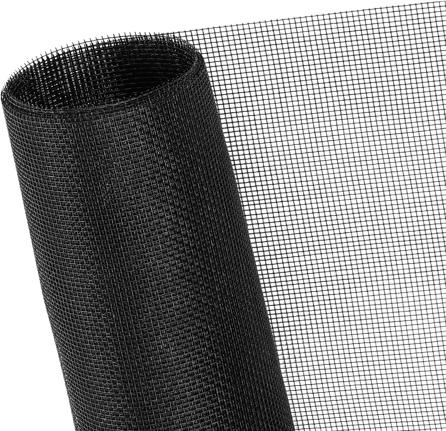 40"x118" Window Screen Mesh, Fiberglass Window Screen, Screen Door Mesh, Windows Screens and Screen Door Replacement, Patio Screen Mesh- Black