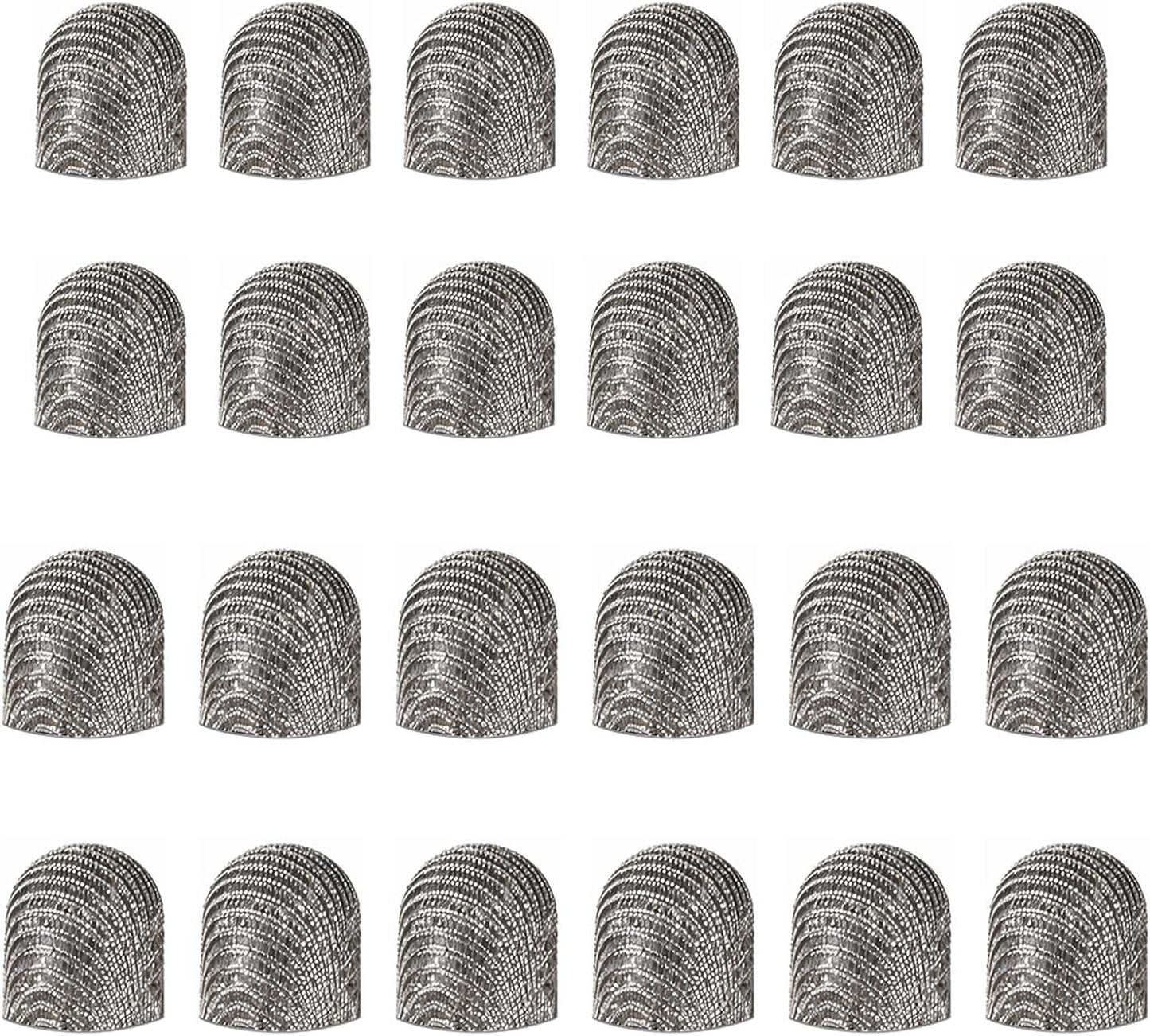 Lusofie 24Pcs Replaceable Mesh Fiber Tips 2 Sizes Stylus Tips, Stylus Replacement Tips for Stylus Pen,(5mm / 0.2 Inch, 6mm / 0.24 Inch)