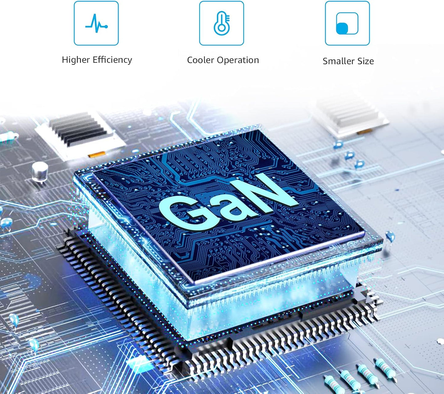 Amazon Basics 65W One-Port GaN USB-C Wall Charger with Power Delivery PD, Foldable Plug, for Laptops, Tablets & Phones, Black