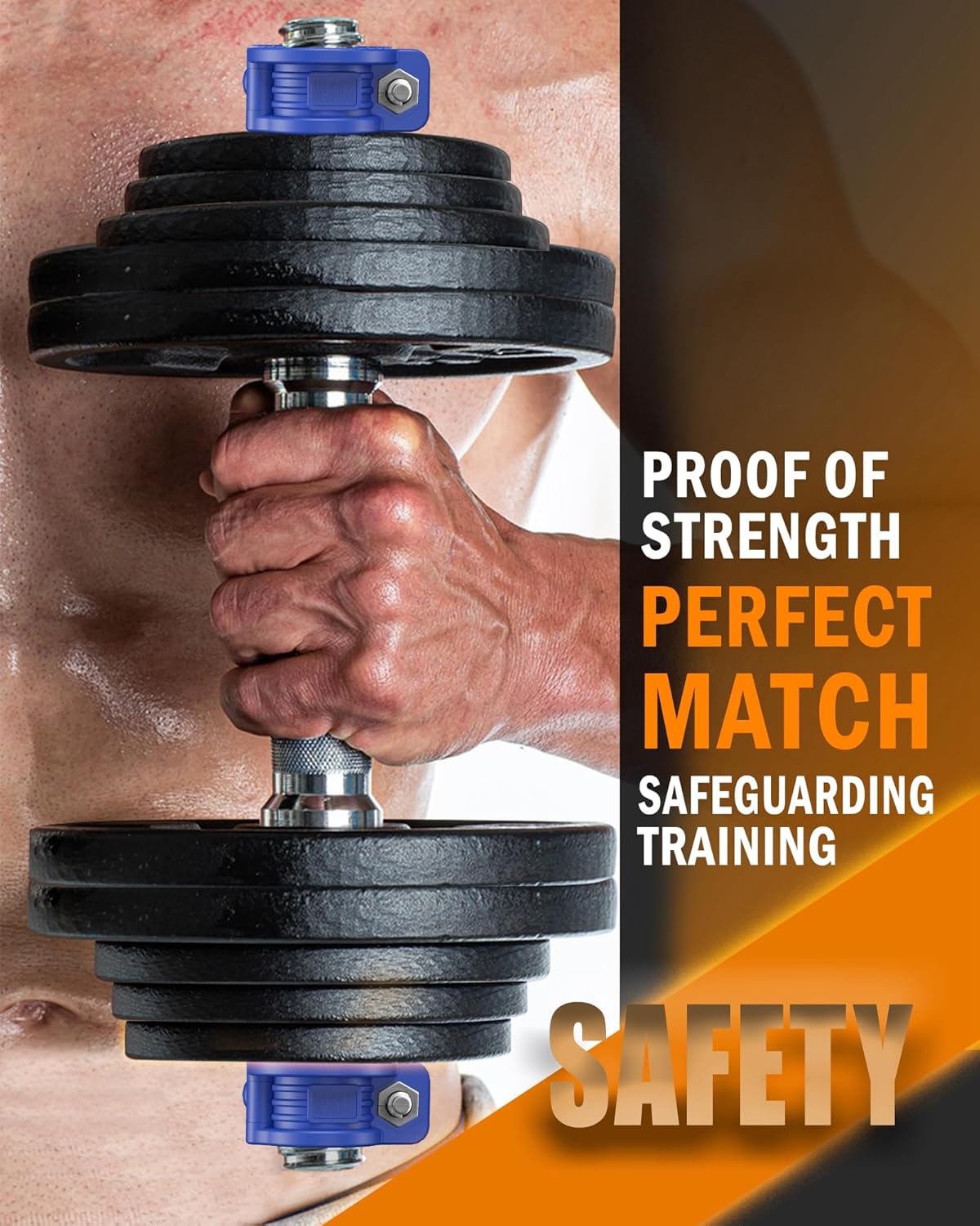 MAXRICH Barbell Clamp 1 inch Multiple Sizes & Adjustable Weight Clips for Quick Release Barbell Collars