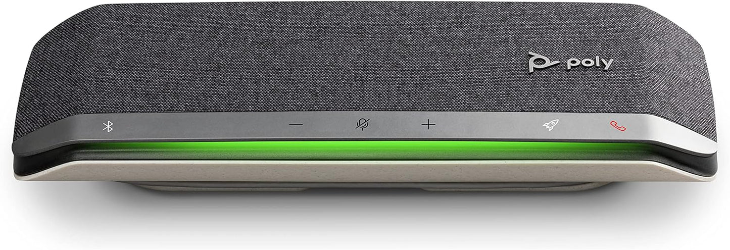 Poly - Sync 40 Smart Speakerphone (Plantronics) - Flexible Work Spaces - Connect to PC/Mac via Combined USB-A/USB-C Cable and Smartphones via Bluetooth - Works with Teams, Zoom & more,Black