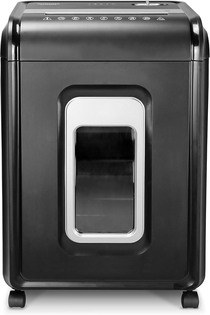 Aurora AU2260XA Heavy Duty Anti-Jam 22-Sheet Crosscut Shredder/60 Min Run Time/ 7-Gallon Pullout Basket and Casters