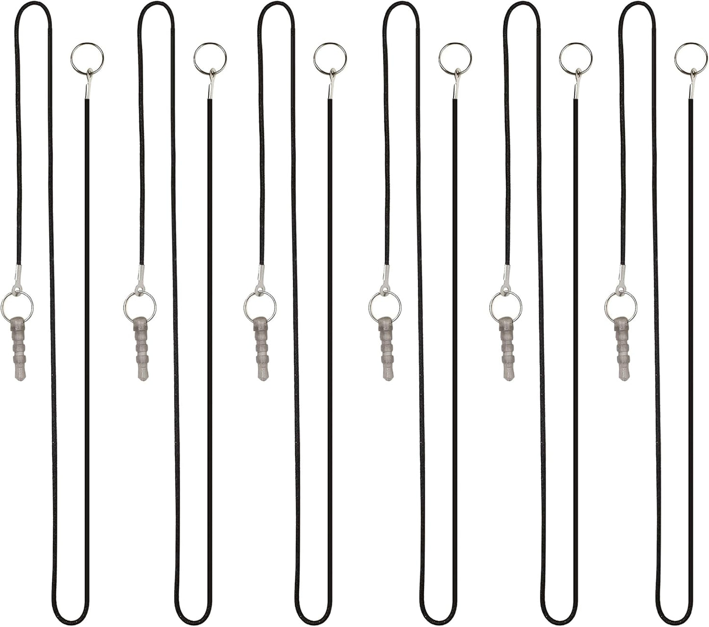 The Friendly Swede Micro-Knit Stylus Pen for Touchscreen — 6-Pack Hybrid Fiber Tip Universal Capacitive Stylus Pen for iPad; Lanyards & Cleaning Cloth - Hot Pink/Aqua Blue/Green/Dark Blue/Red/Purple