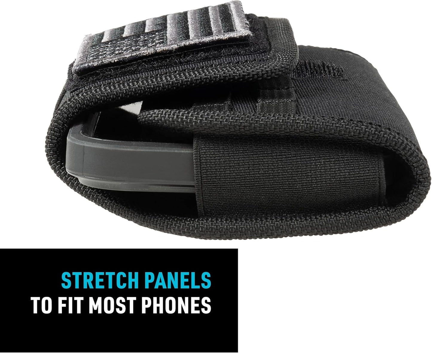 Clip Case Horizontal Universal Phone Holster - XXL - USA Patch