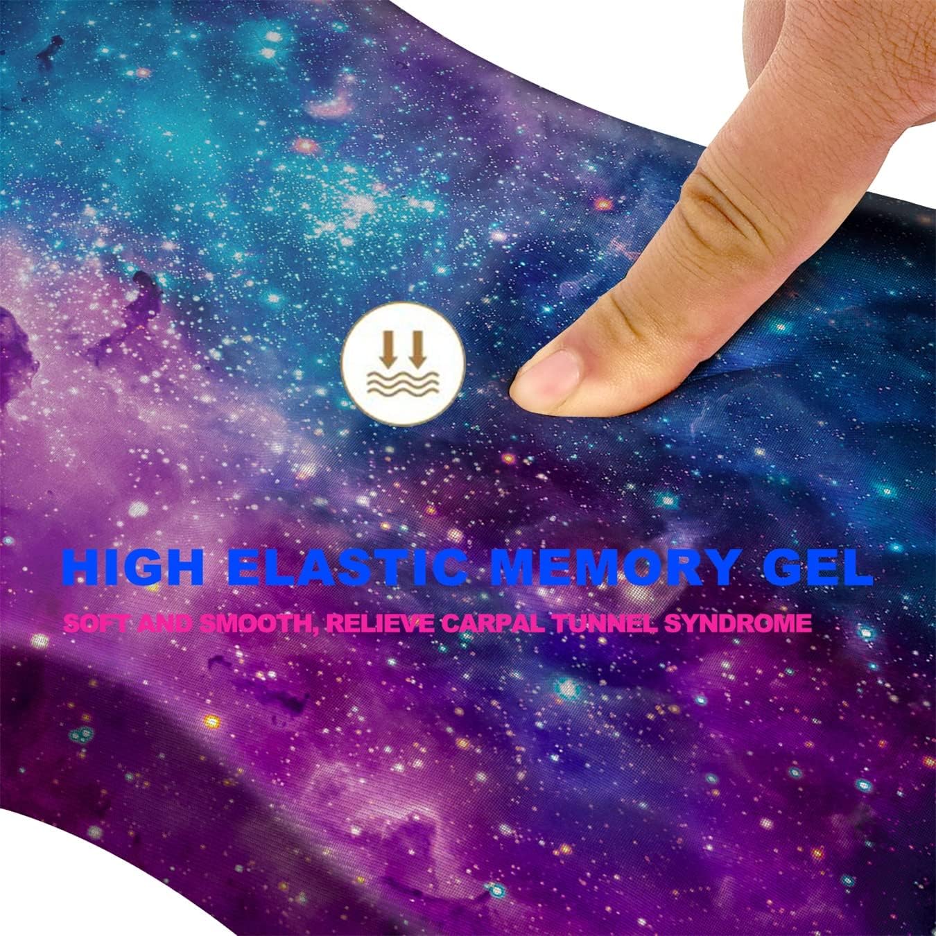 Mouse Pad Wrist Support, Ergonomic Mouse Pad with Massage Dot, Comfortable Computer Mouse Pad for Laptop, Wrist Rest Pain Relief Mousepad with Non-Slip PU Base for Office & Home, 12 x 8 in