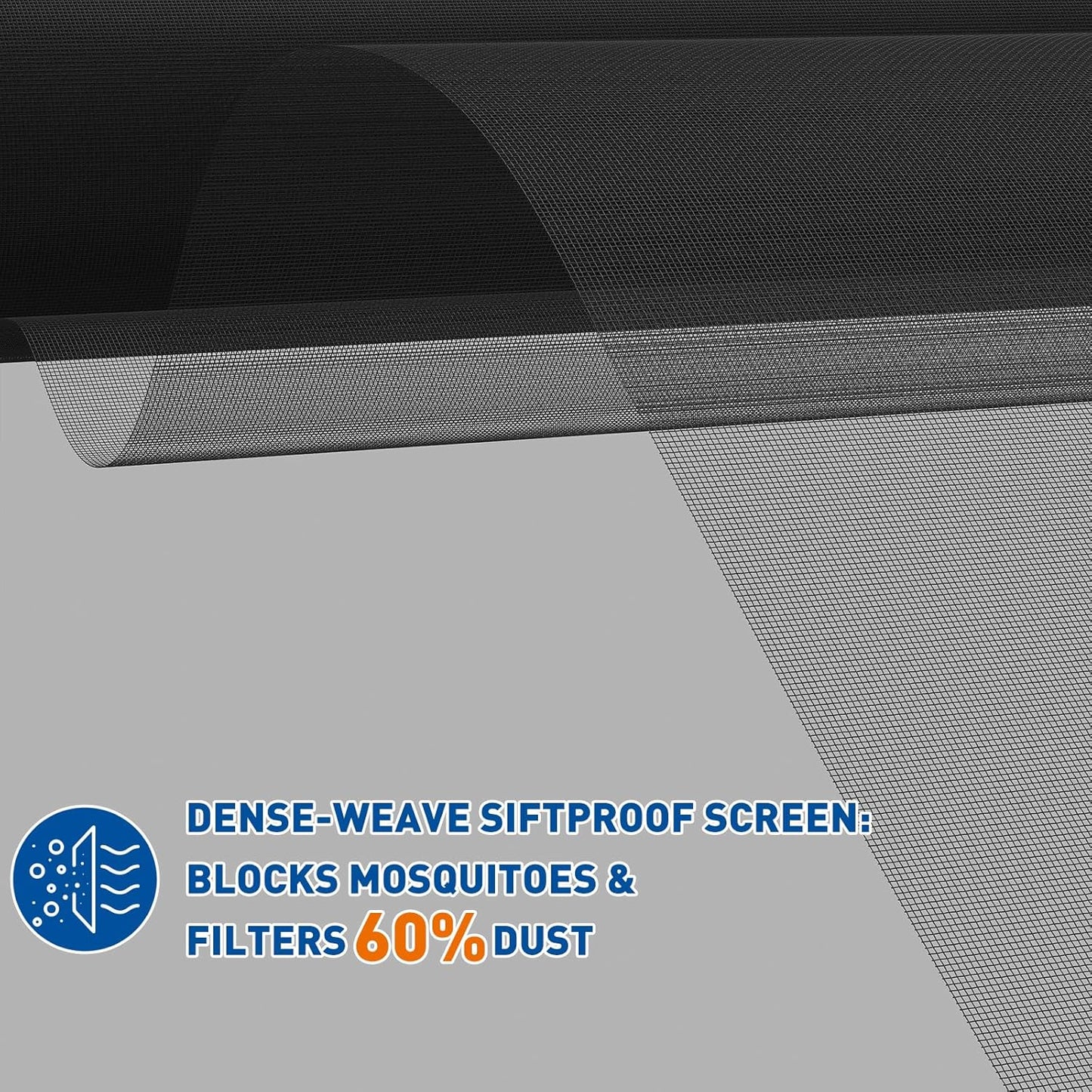 MAGZO Window Screen Replacement Mesh Roll, 37.4in × 16.4ft Upgraded Density 48x48 Mesh 0.12mm WD High Definition Siftproof Screen for Porch Doors Repair Kit, Ideal for Patio, Sliding Doors