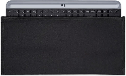 Keyboard Anti Dust Bag Sleeve Pouch for 60%-80% Keys Keyboard, Logitech/Redragon/Havit/Keychron/RK ROYAL KLUDGE/MageGee/Apple Magic Universal Wireless/Wire Computer/Gaming Keyboard Case Cover-Black