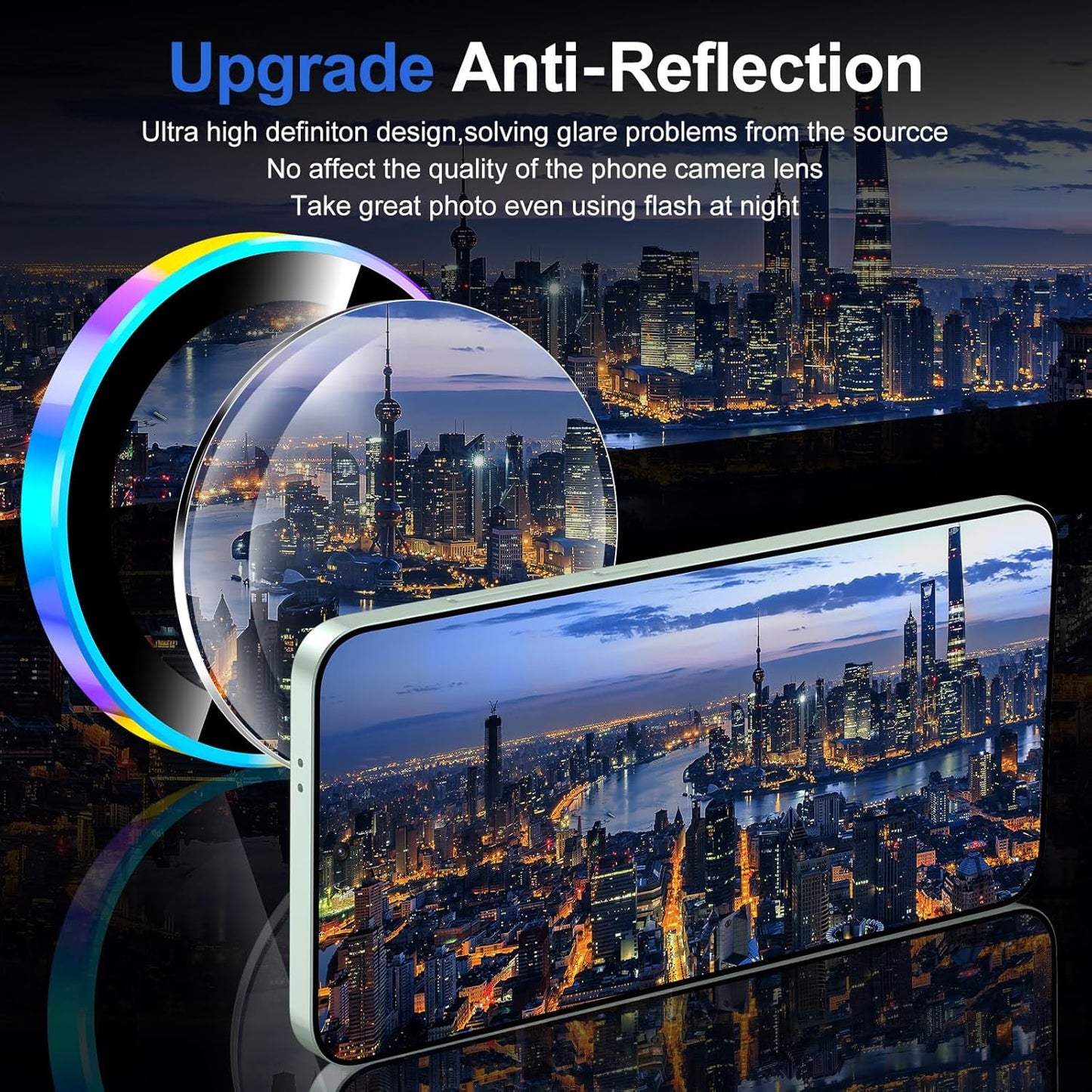 for Samsung Galaxy S25 Plus Camera Lens Protector, Individual Metal Ring Tempered Glass Lens Cover, [Strong Adsorption] Scratch Resistant Ultra-Thin HD Clear Lens Cover, 1 Set-Colorful Ring