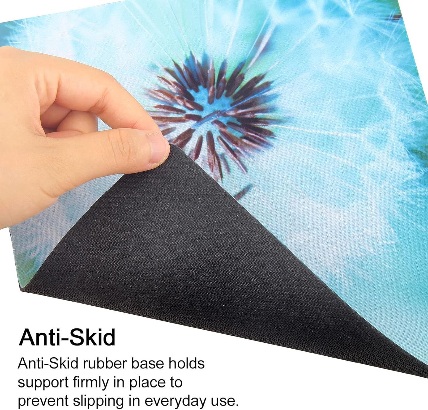 Mouse Pad, Gaming Mouse Pad, Non-Slip Rubber Base Mouse Mat with Designs for Laptop, Computer & Office, 9.5 x 7.9 x 0.12 inches (Dandelion)