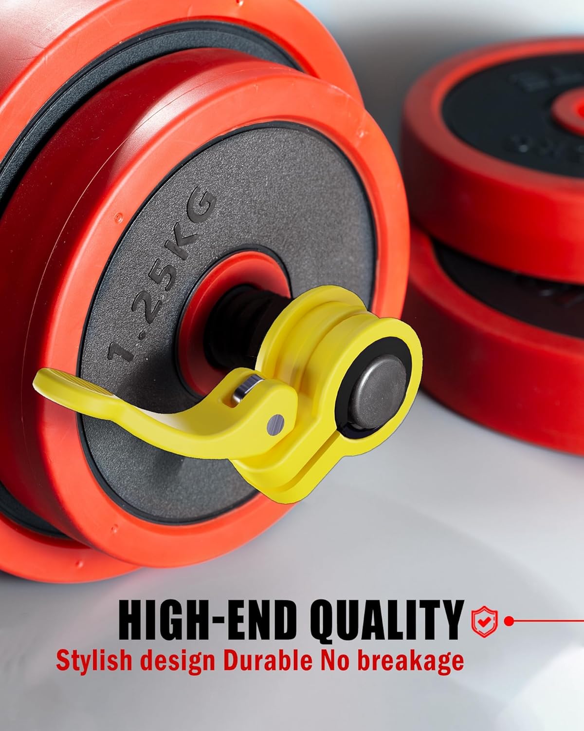 Narrow Barbell Clips 2.5cm Width for Olympic Bars, 0.9-1.18inch Adjustable Weight Clamps, Quick Release Locking Collars for Weightlifting