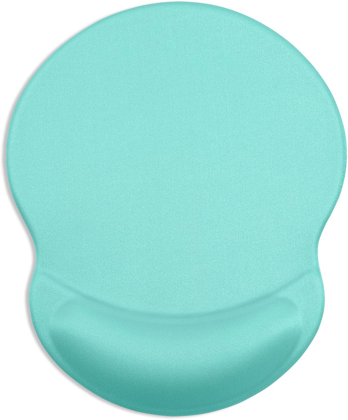 ITNRSIIET Ergonomic Mouse Pad with Gel Wrist Support Small Wrist Rest Smooth Surface Non-Slip PU Base Comfortable Office Supplies Pain Relief, 8.7 x 7.2 inches, Green