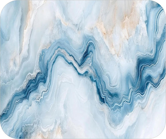 Decorative Colorful Mouse Pad Mat Mousepad for Desk Computer Laptop PC Gaming Home or Office Gift (Blue Agate MP29)