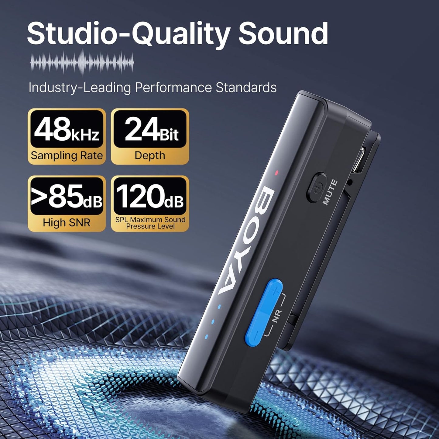 BOYA BOYALINK 2 Wireless Lavalier Microphone for iPhone Camera Android, Mini Lapel Micophone Wireless, 48 KHz 24 Bit, 6mm Mic, 1000ft, 30h Use, Noise Cancelling, Clip on Mic USB-C/Lightning/3.5mm TRS