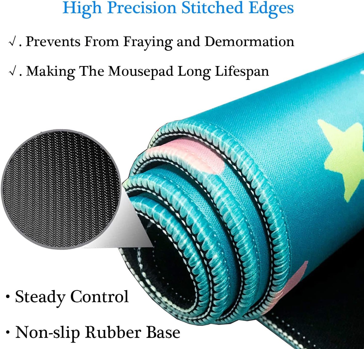 RTGGSEL 31.5x11.8 Inch Non-Slip Long Extended Large Gaming Mouse Pad with Stitched Edges XL Laptops Keyboard Mouse Mat(Lambo)