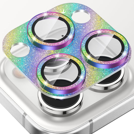 Tensea for iPhone 16 Pro/iPhone 16 Pro Max/iPhone 15 Pro/15 Pro Max Camera Lens Protector, Metal Aluminum Alloy Tempered Glass Cover Camera Screen Protector Accessories, Case Friendly