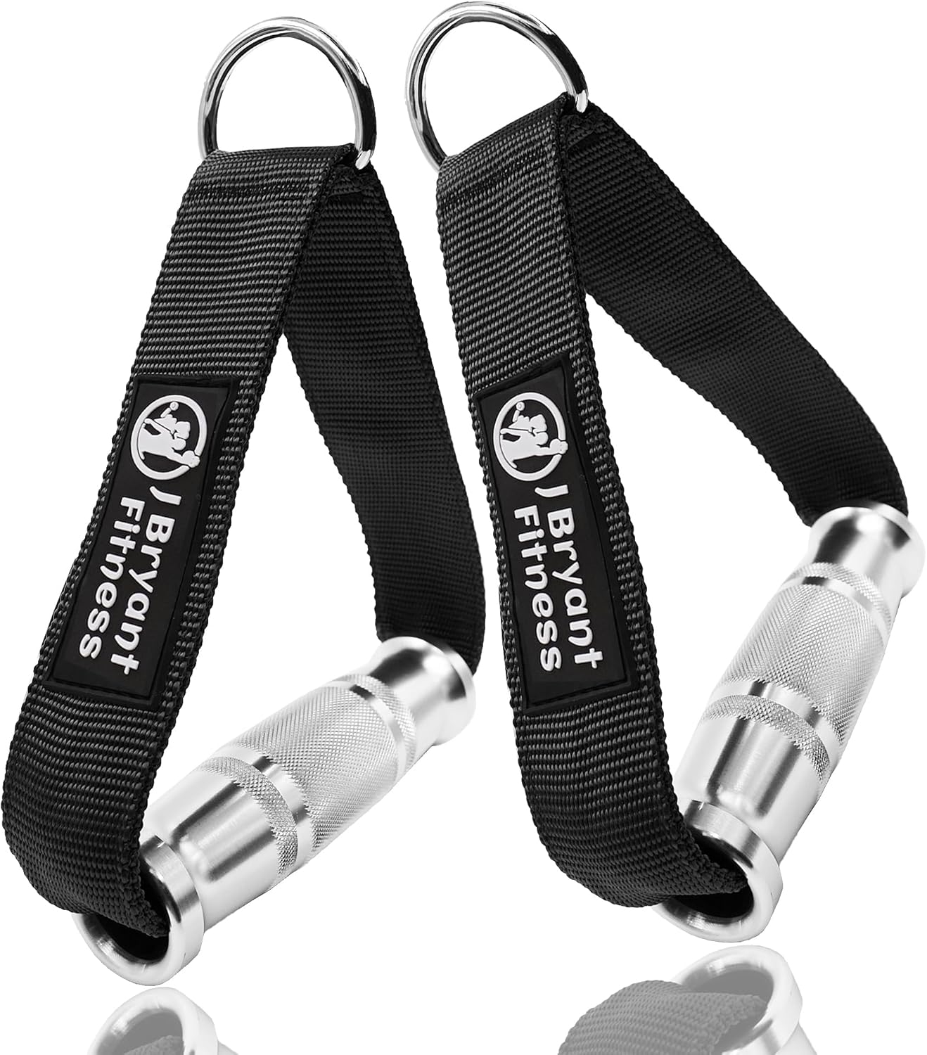 J Bryant Fitness Metal Gym Handles for Cable Machine Attachment Heavy Duty Aluminum Alloy Handle Grips Durable Workout Handles for Resistance Bands Pulley LAT Pull Down System