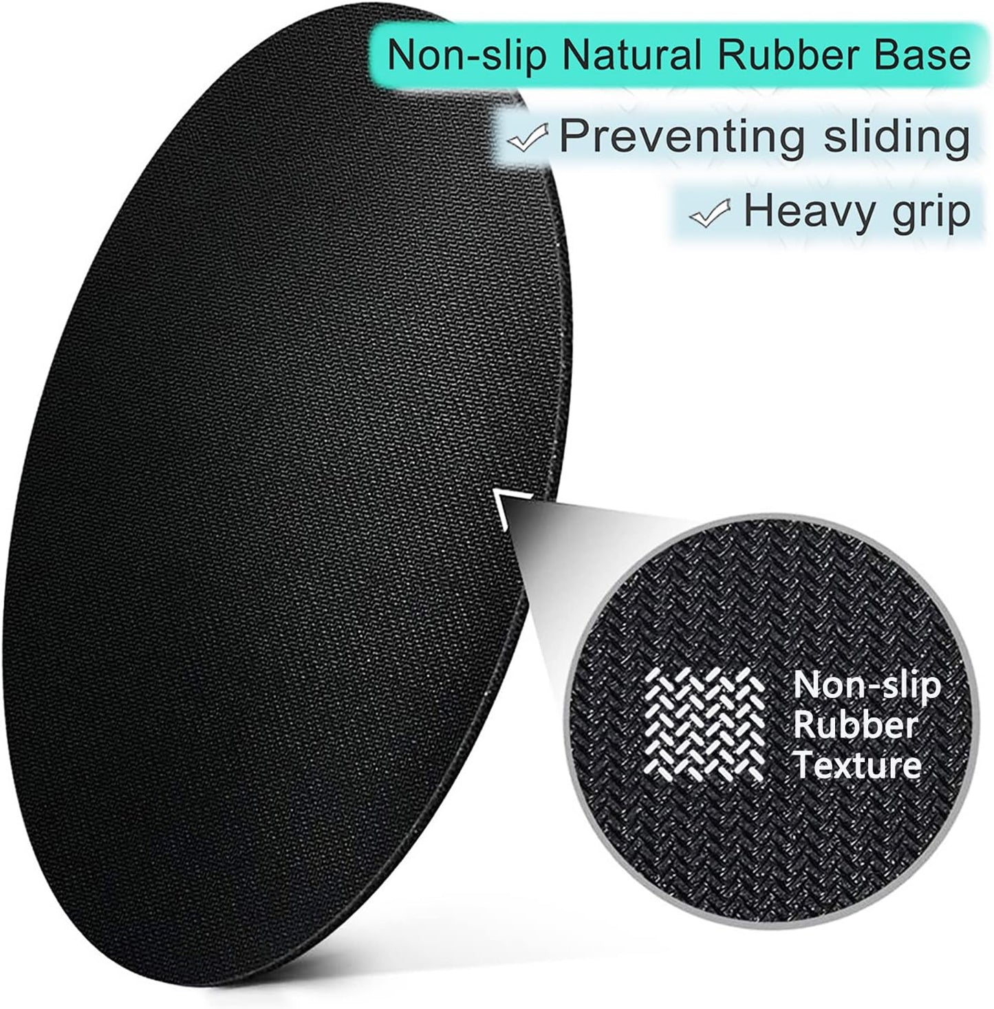 ITNRSIIET Round Mouse Pad with Stitched Edge Premium-Textured Waterproof Non-Slip Rubber Base Desktop Protection Mat Diameter 8.7 inches, Abstract Light Luxury