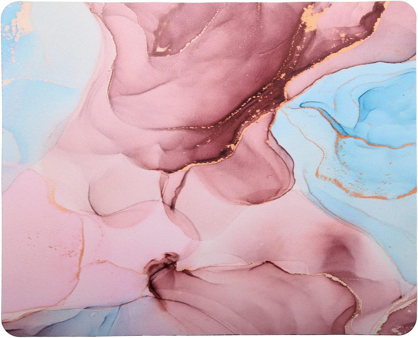 Mouse Pad, Gaming Mouse Pad, Non-Slip Rubber Base Mouse Mat with Designs for Laptop, Computer & Office, 9.5 x 7.9 x 0.12 inches (Marble 8)