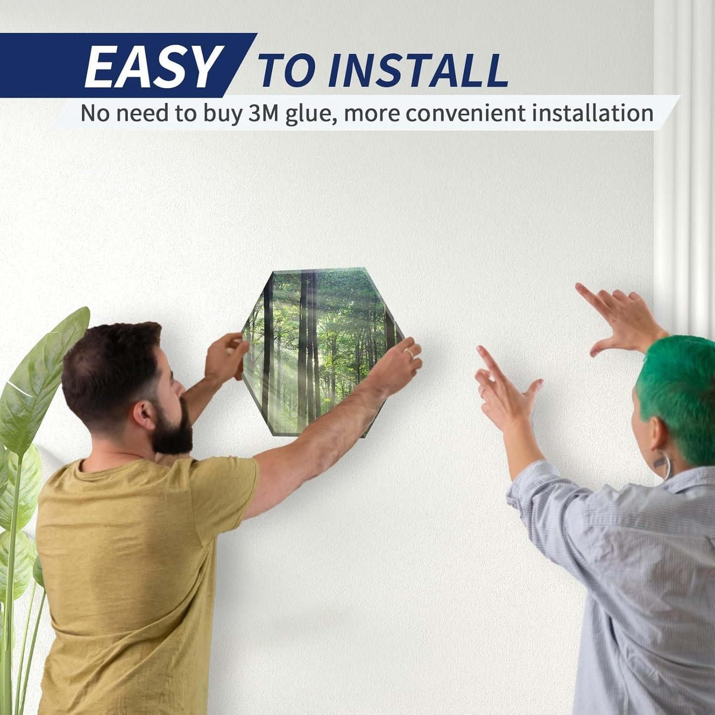 Mollywell Art Acoustic Panels, Soundproofing, Wall Decoration, Suitable for Decorative Soundproof Wall Panels, Room Aesthetics & Echo Reduction (Forest Summer), 12x10x0.4 Inch