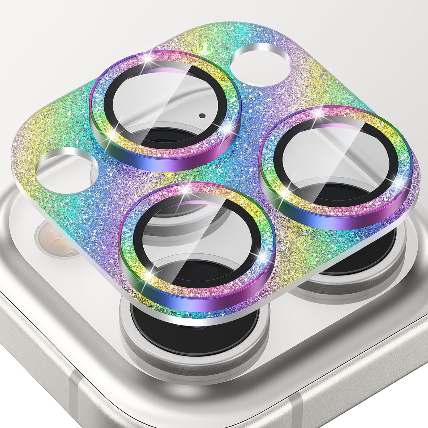 Tensea for iPhone 16 Pro/iPhone 16 Pro Max/iPhone 15 Pro/iPhone 15 Pro Max Camera Lens Protector, Metal Aluminum Alloy Tempered Glass Cover Camera Screen Protector Accessories, Case Friendly