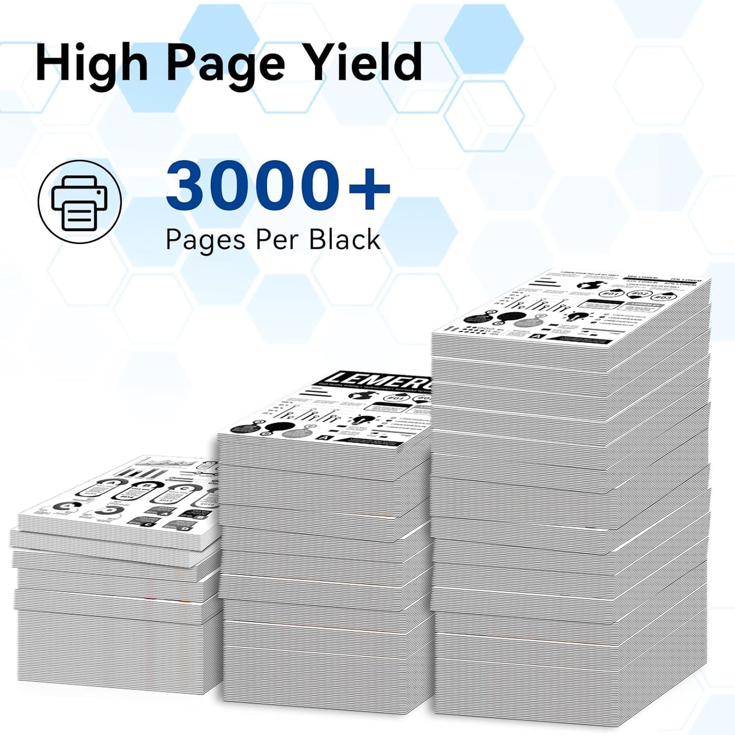 LEMERO Compatible Toner Cartridge Replacement for Brother TN830XL TN830 XL High Yield Toner Cartridge Work with DCP-L2640DW HL-L2460DW HL-L2480DW HL-L2405W MFC-L2820DW Printer 830XL 4-Black