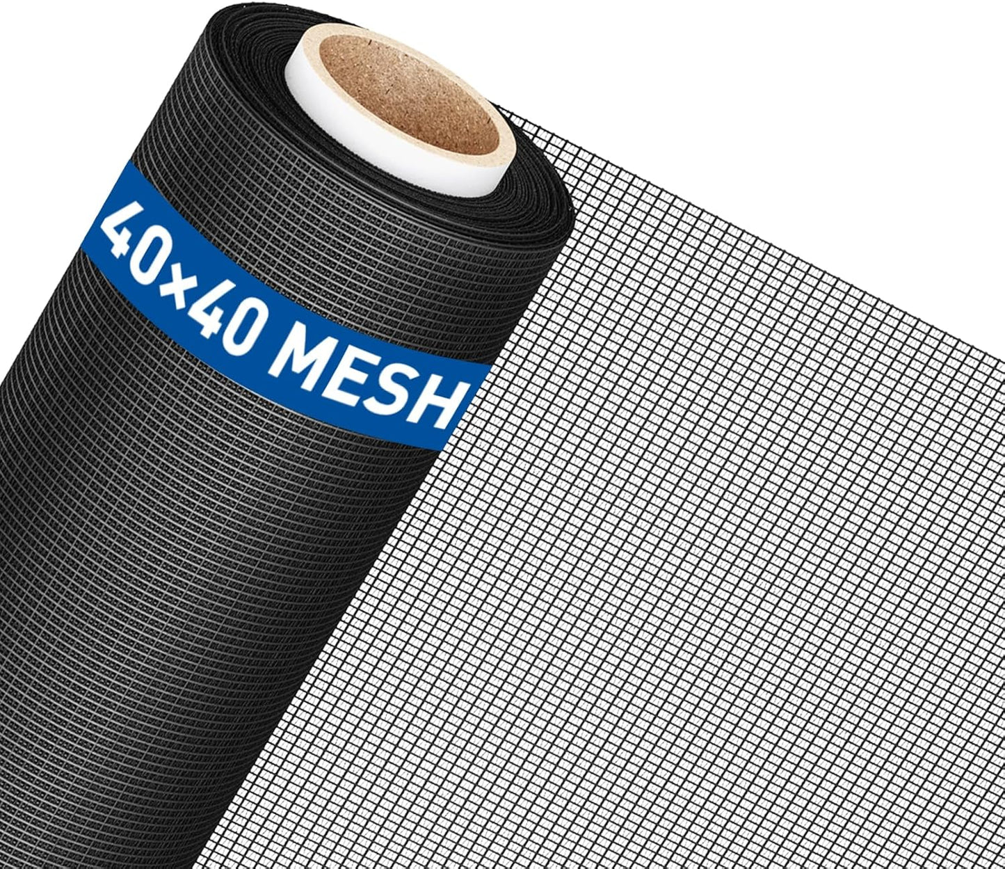 MAGZO Window Screen Replacement Mesh Roll, 37.4in × 16.4ft Upgraded Dual Interlaced Woven Siftproof Screen 40x40 Mesh for Porch Doors Repair Kit, Ultra Heavy Duty Woven for Garden, Patio DIY Projects