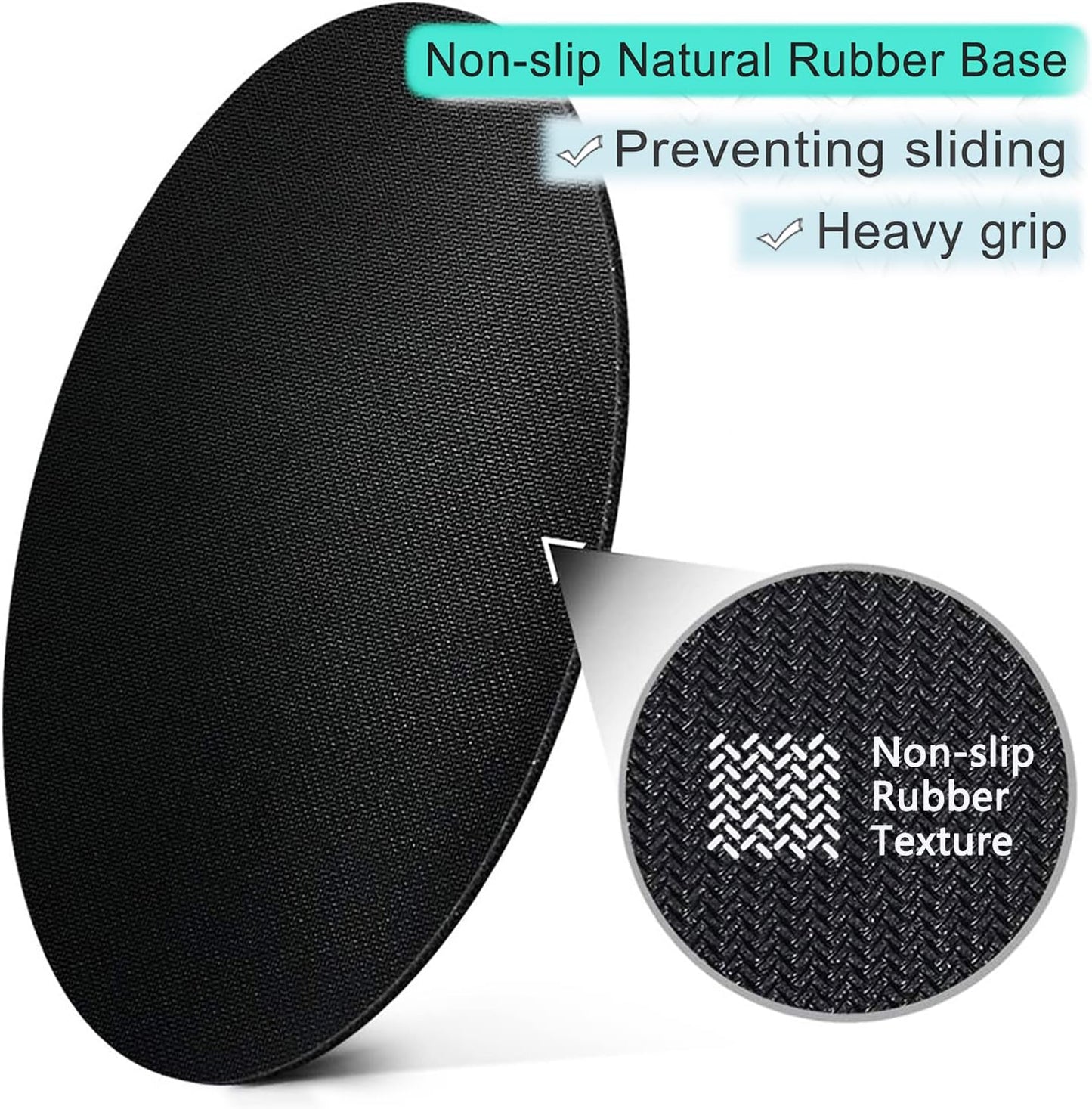 ITNRSIIET Round Mouse Pad with Stitched Edge Premium-Textured Waterproof Non-Slip Rubber Base Desktop Protection Mat Diameter 8.7 inches, Human Skeleton